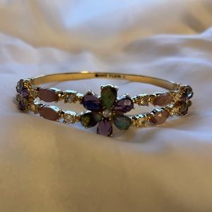 Anne Klein Gold tone flower bracelet